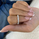Baguette Band Ring 0.8ct TCW, White Gold 14K