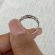 Baguette Band Ring 0.8ct TCW, White Gold 14K