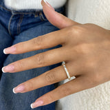 Baguette Band Ring 0.8ct TCW, Yellow Gold 14K