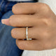 Baguette Band Ring 0.8ct TCW, Yellow Gold 14K
