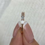 Baguette Band Ring 0.8ct TCW, Rose Gold 14K