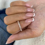 Baguette Band Ring 0.8ct TCW, Rose Gold 14K