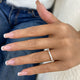 Baguette Band Ring 0.8ct TCW, Rose Gold 14K