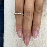 Baguette Band Ring 0.8ct TCW, Rose Gold 14K