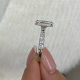Opaline Engagement Ring 5.7ct TCW, 14K Gold