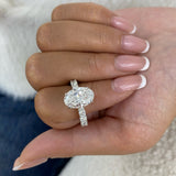 Opaline Engagement Ring 5.7ct TCW, 14K Gold