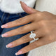 Opaline Engagement Ring 5.7ct TCW, 14K Gold