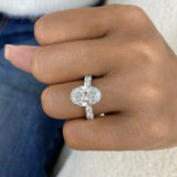 Opaline Engagement Ring 5.7ct TCW, 14K Gold