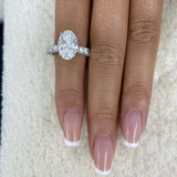 Opaline Engagement Ring 5.7ct TCW, 14K Gold