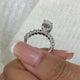 Opaline Engagement Ring 5.7ct TCW, 14K Gold