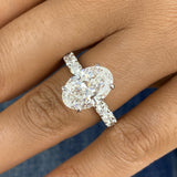 Opaline Engagement Ring 5.7ct TCW, 14K Gold