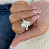Eluné Engagement Ring 7.8ct TCW, 14K Gold