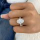 Eluné Engagement Ring 7.8ct TCW, 14K Gold