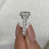 Oriva Engagement Ring 4.7ct TCW, 14K Gold