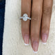 Oriva Engagement Ring 4.7ct TCW, 14K Gold
