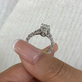 Oriva Engagement Ring 4.7ct TCW, 14K Gold