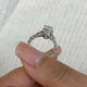 Oriva Engagement Ring 4.7ct TCW, 14K Gold