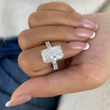 Fleuris Engagement Ring 7.8ct TCW, 14K Gold