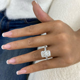 Fleuris Engagement Ring 7.8ct TCW, 14K Gold
