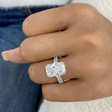 Fleuris Engagement Ring 7.8ct TCW, 14K Gold