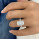 Fleuris Engagement Ring 7.8ct TCW, 14K Gold