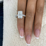 Fleuris Engagement Ring 7.8ct TCW, 14K Gold