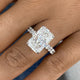 Fleuris Engagement Ring 7.8ct TCW, 14K Gold