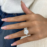 Xyra Engagement Ring 8.8ct TCW, 14K Gold