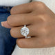 Xyra Engagement Ring 8.8ct TCW, 14K Gold
