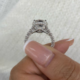 Xyra Engagement Ring 8.8ct TCW, 14K Gold