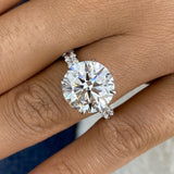 Xyra Engagement Ring 8.8ct TCW, 14K Gold
