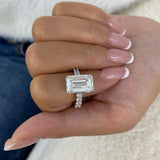 Velouria Engagement Ring 8.8ct TCW, 14K Gold
