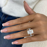 Velouria Engagement Ring 8.8ct TCW, 14K Gold