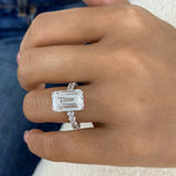 Velouria Engagement Ring 8.8ct TCW, 14K Gold