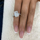 Velouria Engagement Ring 8.8ct TCW, 14K Gold