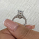 Velouria Engagement Ring 8.8ct TCW, 14K Gold