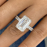 Velouria Engagement Ring 8.8ct TCW, 14K Gold