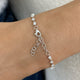 Round Tennis Bracelet 2.7ct TCW, White Gold 14K