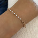 Round Tennis Bracelet 2.7ct TCW, Rose Gold 14K
