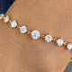 Round Tennis Bracelet 2.7ct TCW, Rose Gold 14K
