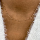 Oval Pendant Necklace 2ct TCW, Rose Gold 14K