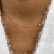 Radiant Pendant Necklace 1.5ct TCW, Rose Gold 14K