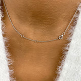 Round Pendant Necklace 1.5ct TCW, White Gold 14K