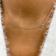 Round Pendant Necklace 1.5ct TCW, White Gold 14K