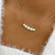 Round Pendant Necklace 3.2ct TCW, Yellow Gold 14K