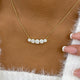 Round Pendant Necklace 3.2ct TCW, Yellow Gold 14K