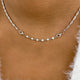 Pear Pendant Necklace 7.4ct TCW, White Gold 14K