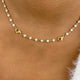 Pear Pendant Necklace 7.4ct TCW, Yellow Gold 14K