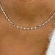 Pear Pendant Necklace 8.9ct TCW, White Gold 14K