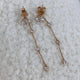 Round Drop Earrings 2.3ct TCW, Rose Gold 14K